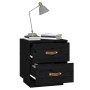 Nachttische 2 Stück aus massivem schwarzem Kiefernholz 40x34x45 cm von vidaXL, Nachttische - Ref: Foro24-818334, Preis: 82,03...