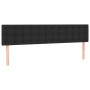 Estructura de cama sin colchón cuero sintético negro 120x190 cm