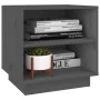 Mesitas de noche 2 uds madera maciza de pino gris 40x34x40 cm de vidaXL, Mesitas de noche - Ref: Foro24-813330, Precio: 43,74...