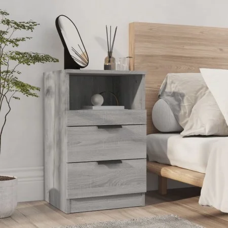 Sonoma Gray Plywood Nightstand by vidaXL, Nightstands - Ref: Foro24-817041, Price: 69,16 €, Discount: %