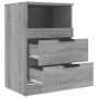 Sonoma Gray Plywood Nightstand by vidaXL, Nightstands - Ref: Foro24-817041, Price: 69,16 €, Discount: %