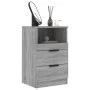 Sonoma Gray Plywood Nightstand by vidaXL, Nightstands - Ref: Foro24-817041, Price: 69,16 €, Discount: %