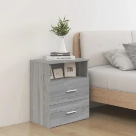 Mesita de noche gris sonoma 50x32x60 cm de vidaXL, Mesitas de noche - Ref: Foro24-815860, Precio: 65,10 €, Descuento: %