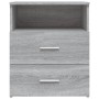 Mesita de noche gris sonoma 50x32x60 cm de vidaXL, Mesitas de noche - Ref: Foro24-815860, Precio: 62,98 €, Descuento: %