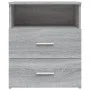 Mesita de noche gris sonoma 50x32x60 cm de vidaXL, Mesitas de noche - Ref: Foro24-815860, Precio: 66,30 €, Descuento: %