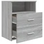Mesita de noche gris sonoma 50x32x60 cm de vidaXL, Mesitas de noche - Ref: Foro24-815860, Precio: 66,30 €, Descuento: %