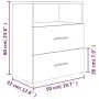 Mesita de noche gris sonoma 50x32x60 cm de vidaXL, Mesitas de noche - Ref: Foro24-815860, Precio: 66,30 €, Descuento: %