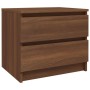 Mesita noche madera contrachapada roble marrón 50x39x43,5 cm de vidaXL, Mesitas de noche - Ref: Foro24-815826, Precio: 50,41 ...