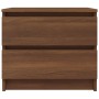 Mesita noche madera contrachapada roble marrón 50x39x43,5 cm de vidaXL, Mesitas de noche - Ref: Foro24-815826, Precio: 50,41 ...
