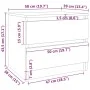 Nachttisch aus braunem Eichensperrholz, 50 x 39 x 43,5 cm von vidaXL, Nachttische - Ref: Foro24-815826, Preis: 49,71 €, Rabat...