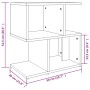 Nachttisch aus geräuchertem Eichensperrholz 50x30x51,5cm von vidaXL, Nachttische - Ref: Foro24-815828, Preis: 30,63 €, Rabatt: %