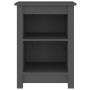 Nachttische 2 Stück massives graues Kiefernholz 40x35x55 cm von vidaXL, Nachttische - Ref: Foro24-820961, Preis: 96,84 €, Rab...
