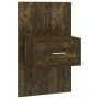 Smoked oak wall-mounted bedside table by vidaXL, Nightstands - Ref: Foro24-816952, Price: 28,17 €, Discount: %