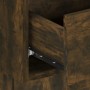 Smoked oak wall-mounted bedside table by vidaXL, Nightstands - Ref: Foro24-816952, Price: 28,41 €, Discount: %