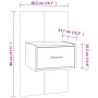 Nachttisch aus geräucherter Eiche von vidaXL, Nachttische - Ref: Foro24-816952, Preis: 28,41 €, Rabatt: %
