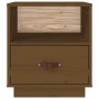 Mesitas de noche 2 uds madera de pino marrón miel 40x34x45 cm de vidaXL, Mesitas de noche - Ref: Foro24-818302, Precio: 74,38...