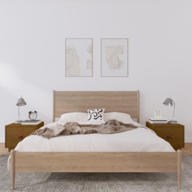 Bedside tables 2 pcs honey brown pine wood 40x34x35 cm by vidaXL, Nightstands - Ref: Foro24-818292, Price: 64,40 €, Discount: %