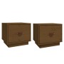 Nachttische 2 Stück honigbraunes Kiefernholz 40x34x35 cm von vidaXL, Nachttische - Ref: Foro24-818292, Preis: 64,40 €, Rabatt: %