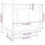 Bedside tables 2 pcs solid gray pine wood 40x30x40 cm by vidaXL, Nightstands - Ref: Foro24-813340, Price: 36,91 €, Discount: %