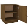 Mesita de noche madera maciza de pino marrón miel 40x34x45 cm de vidaXL, Mesitas de noche - Ref: Foro24-818281, Precio: 39,59...