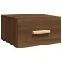 Wall-mounted bedside table in brown oak color, 35x35x20 cm by vidaXL, Nightstands - Ref: Foro24-817577, Price: 26,92 €, Disco...