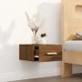 Wall-mounted bedside table in brown oak color, 35x35x20 cm by vidaXL, Nightstands - Ref: Foro24-817577, Price: 26,92 €, Disco...