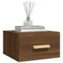 Wall-mounted bedside table in brown oak color, 35x35x20 cm by vidaXL, Nightstands - Ref: Foro24-817577, Price: 26,92 €, Disco...
