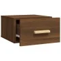 Wall-mounted bedside table in brown oak color, 35x35x20 cm by vidaXL, Nightstands - Ref: Foro24-817577, Price: 26,92 €, Disco...