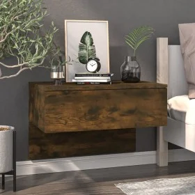 Smoked oak wall bedside table by vidaXL, Nightstands - Ref: Foro24-816940, Price: 36,81 €, Discount: %