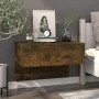 Smoked oak wall bedside table by vidaXL, Nightstands - Ref: Foro24-816940, Price: 36,81 €, Discount: %