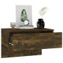 Wand-Nachttisch aus geräucherter Eiche von vidaXL, Nachttische - Ref: Foro24-816940, Preis: 37,29 €, Rabatt: %