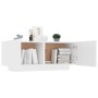 White engineered wood bedside table 100x35x40 cm by vidaXL, Nightstands - Ref: Foro24-3082765, Price: 62,57 €, Discount: %