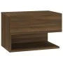 Mesita de noche de pared marrón roble de vidaXL, Mesitas de noche - Ref: Foro24-816950, Precio: 30,78 €, Descuento: %