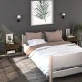 Mesita de noche de pared marrón roble de vidaXL, Mesitas de noche - Ref: Foro24-816950, Precio: 30,78 €, Descuento: %