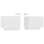Weißer Nachttisch aus Holzwerkstoff, 100 x 35 x 40 cm von vidaXL, Nachttische - Ref: Foro24-3082765, Preis: 62,57 €, Rabatt: %