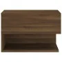 Mesita de noche de pared marrón roble de vidaXL, Mesitas de noche - Ref: Foro24-816950, Precio: 30,78 €, Descuento: %