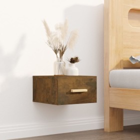 Smoked oak wall bedside table 35x35x20 cm by vidaXL, Nightstands - Ref: Foro24-817573, Price: 27,01 €, Discount: %