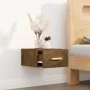 Wand-Nachttisch aus geräucherter Eiche, 35 x 35 x 20 cm von vidaXL, Nachttische - Ref: Foro24-817573, Preis: 26,64 €, Rabatt: %
