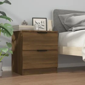Nachttisch aus braunem Eichensperrholz von vidaXL, Nachttische - Ref: Foro24-817037, Preis: 49,84 €, Rabatt: %