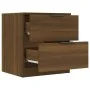 Nachttisch aus braunem Eichensperrholz von vidaXL, Nachttische - Ref: Foro24-817037, Preis: 49,79 €, Rabatt: %