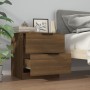 Mesita de noche madera contrachapada color roble marrón de vidaXL, Mesitas de noche - Ref: Foro24-817037, Precio: 50,37 €, De...