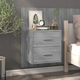 Sonoma Gray Wall Nightstand by vidaXL, Nightstands - Ref: Foro24-816960, Price: 38,36 €, Discount: %