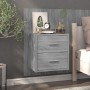 Mesita de noche de pared gris Sonoma de vidaXL, Mesitas de noche - Ref: Foro24-816960, Precio: 40,32 €, Descuento: %