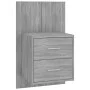 Mesita de noche de pared gris Sonoma de vidaXL, Mesitas de noche - Ref: Foro24-816960, Precio: 38,36 €, Descuento: %