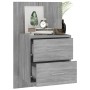 Sonoma Gray Wall Nightstand by vidaXL, Nightstands - Ref: Foro24-816960, Price: 38,66 €, Discount: %