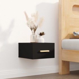 Black wall bedside table 35x35x20 cm by vidaXL, Nightstands - Ref: Foro24-812836, Price: 30,17 €, Discount: %