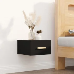 Mesita de noche de pared negro 35x35x20 cm de vidaXL, Mesitas de noche - Ref: Foro24-812836, Precio: 29,75 €, Descuento: %