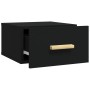 Black wall bedside table 35x35x20 cm by vidaXL, Nightstands - Ref: Foro24-812836, Price: 30,17 €, Discount: %