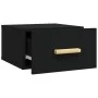 Mesita de noche de pared negro 35x35x20 cm de vidaXL, Mesitas de noche - Ref: Foro24-812836, Precio: 29,73 €, Descuento: %