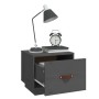 Bedside tables 2 pcs solid gray pine wood 40x34x35 cm by vidaXL, Nightstands - Ref: Foro24-818290, Price: 64,40 €, Discount: %
